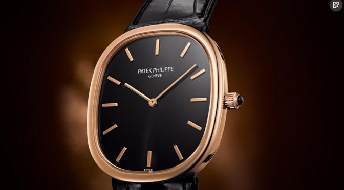 Magnificent Rose Gold Fake Patek Philippe Golden Ellipse For Hot Sale