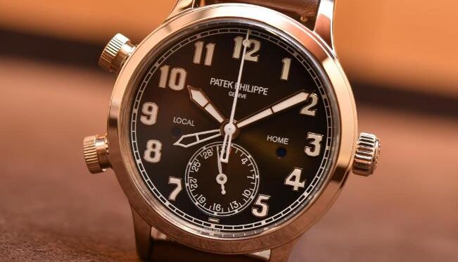 Luxury And Elegant Patek Philippe Calatrava Pilots Fake Watches With Brown Gradient Dials