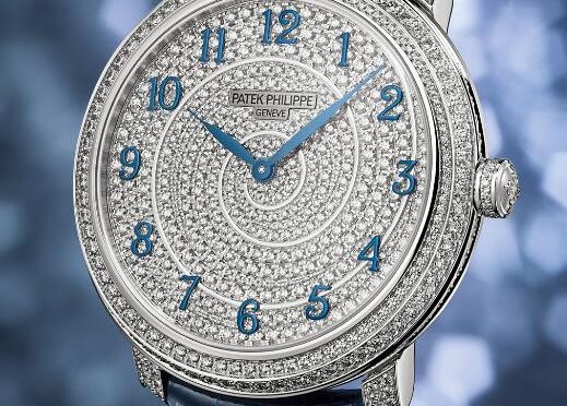 Patek Philippe Diamonds Ribbon Replica Watches With Diamonds Paved Dial