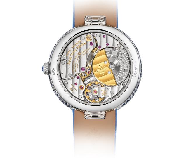 The movement could be viewed through the transparent caseback.